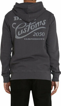 Hættetrøje Deus Ex Machina Canyons Zip Thru Hoodie Shadow Grey 3XL Hættetrøje - 3