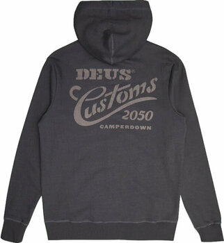 Hættetrøje Deus Ex Machina Canyons Zip Thru Hoodie Shadow Grey 3XL Hættetrøje - 5