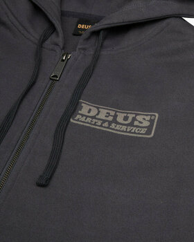 Hættetrøje Deus Ex Machina Canyons Zip Thru Hoodie Shadow Grey 3XL Hættetrøje - 7