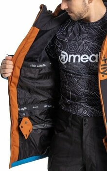 Lyžiarska bunda Meatfly Hoax Premium SNB & Ski Jacket Brown/Black/Blue M - 8
