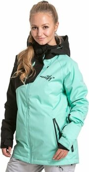 Ski Jacket Meatfly Deborah Premium SNB & Ski Jacket Green Mint S - 3