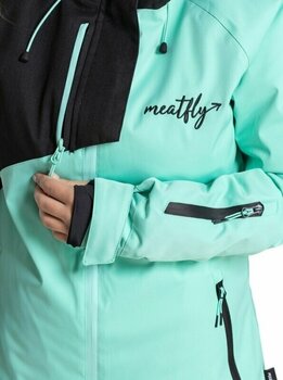 Skijaška jakna Meatfly Deborah Premium SNB & Ski Jacket Green Mint S - 6