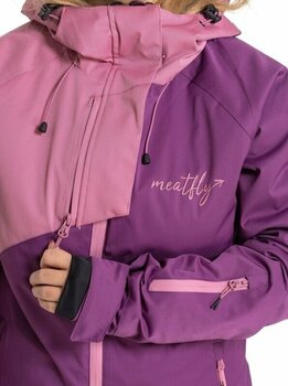 Lyžařská bunda Meatfly Deborah Premium SNB & Ski Jacket Plum M - 5
