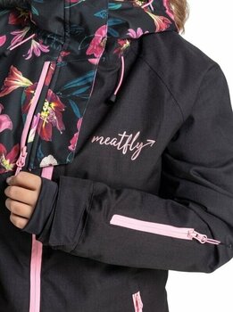 Ski Jacke Meatfly Deborah SNB & Ski Jacket Hibiscus Black M Ski Jacke - 5