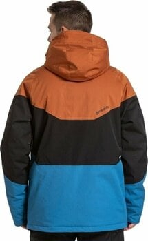 Skijaška jakna Meatfly Hoax Premium SNB & Ski Jacket Brown/Black/Blue 2XL - 2