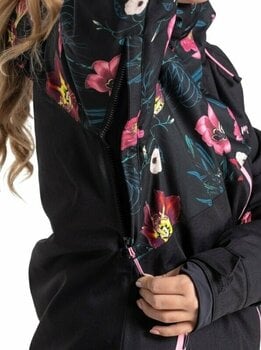 Lyžařská bunda Meatfly Deborah SNB & Ski Jacket Hibiscus Black L Lyžařská bunda - 4