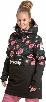 Lyžařská bunda Meatfly Aiko Premium SNB & Ski Jacket Hibiscus Black L Lyžařská bunda - 3