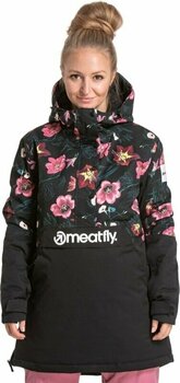 Lyžařská bunda Meatfly Aiko Premium SNB & Ski Jacket Hibiscus Black L Lyžařská bunda - 4