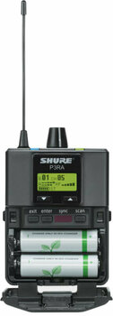 In-Ear monitorrendszer komponens Shure P3RA-K3E - PSM 300 Bodypack Receiver K3E: 606-630 MHz - 2