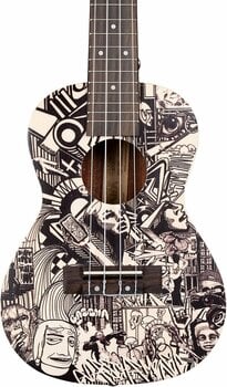 Koncertné ukulele Cascha HH 2605 Art Series Koncertné ukulele Sketch - 8