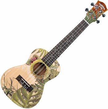 Koncertné ukulele Cascha HH 2606 Art Series Koncertné ukulele Leafy - 2
