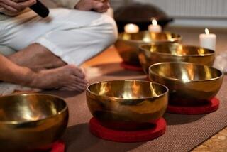 Perkusja dla terapii muzycznej Sela Harmony Tybetańska misa śpiewająca 26 cm - 1