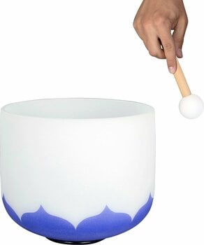 Percussion für Musiktherapie Sela Crystal Singing Bowl Set Frosted 432Hz - 17