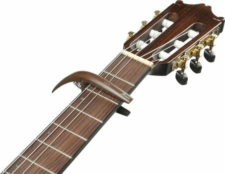 Capo for Classical Guitar Ibanez ICGC10W Universal Kapo Brown - 5