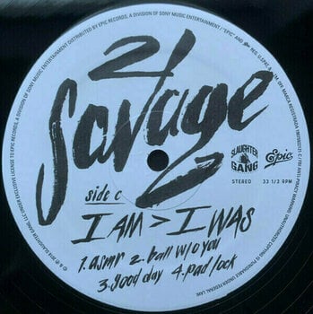 Vinyl Record 21 Savage - I Am > I Was (2 LP) - 4