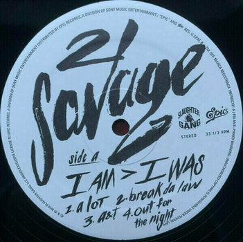 Vinyl Record 21 Savage - I Am > I Was (2 LP) - 2