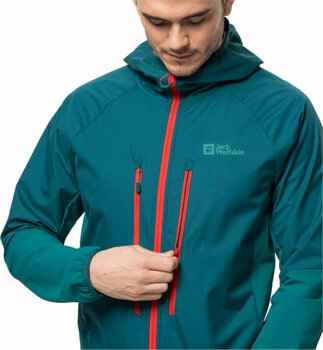 Giacca outdoor Jack Wolfskin Alpspitze Hoody M Blue Coral M Giacca outdoor - 4