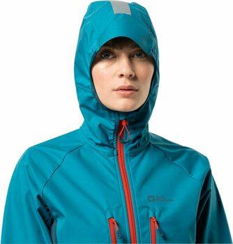 Outdorová bunda Jack Wolfskin Alpspitze Hoody W Freshwater Blue L Outdorová bunda - 4