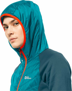 Outdorová bunda Jack Wolfskin Routeburn Pro Hybrid W Freshwater Blue M Outdorová bunda - 4