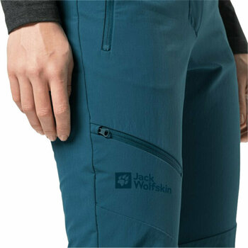 Spodnie outdoorowe Jack Wolfskin Holdsteig Pants W Blue Coral 42 Spodnie outdoorowe - 5