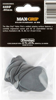 Palheta Dunlop 449P060 Max Grip Standard Palheta - 2
