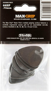 Plectrum Dunlop 449P073 Max Grip Standard Plectrum - 2