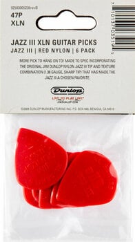 Plektrum Dunlop 47P3N Nylon Jazz Player Pack Plektrum - 2