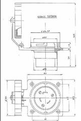 Σύνδεσμος Osculati SS IP56 Socket 30A 220V Σύνδεσμος - 2