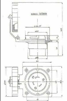 Boot Stecker Osculati Stainless Steel IP56 watertight socket 30A 220V - 3