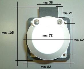 Σύνδεσμος Osculati SS IP56 Socket 30A 220V Σύνδεσμος - 1