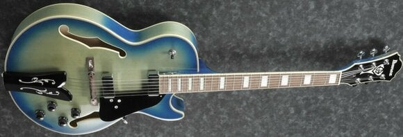 Gitara semi-akustyczna Ibanez GB10EM-JBB Jet Blue Burst - 3