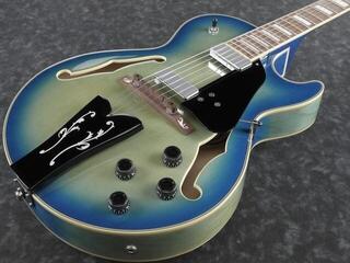 Halvakustisk guitar Ibanez GB10EM-JBB Jet Blue Burst Halvakustisk guitar - 3