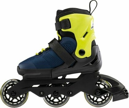 Kolieskové korčule Rollerblade Microblade 3WD JR Blue Royal/Lime 28-32 Kolieskové korčule - 4