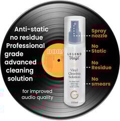 Reinigungsmittel für LP-Aufzeichnungen Legend Vinyl Cleaning Reinigungslösung 200 ml - 1