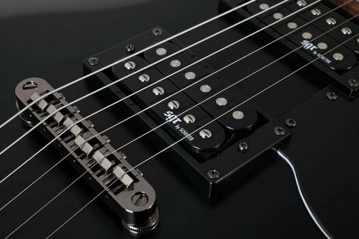 Electric guitar Schecter S-1 SGR Midnight Satin Black - 5