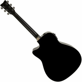 Dreadnought Elektro-Akustikgitarren Yamaha FX370C Black - 2