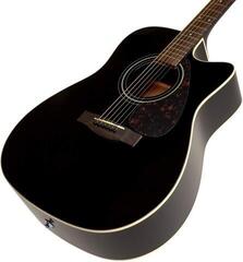 electro-acoustic guitar Yamaha FX370C Black electro-acoustic guitar - 2