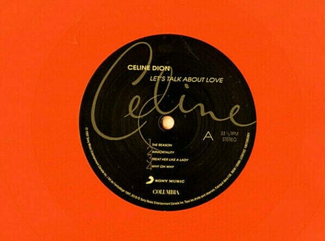 LP Celine Dion - Let's Talk About Love (Orange Opaque Coloured) (2 LP) - 2