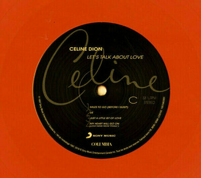 Disque vinyle Celine Dion - Let's Talk About Love (Orange Opaque Coloured) (2 LP) - 4