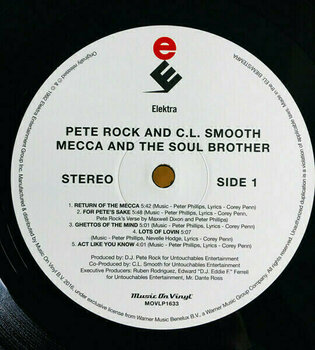 Vinyl Record Pete Rock & CL Smooth - Mecca & The Soul Brother (180g) (Audiophile Vinyl) (2 LP) - 2