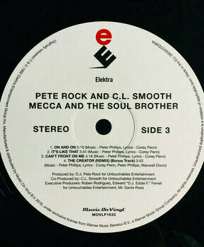 Vinyl Record Pete Rock & CL Smooth - Mecca & The Soul Brother (180g) (Audiophile Vinyl) (2 LP) - 4