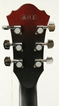 Gitara semi-akustyczna Ibanez AM53-SRF Sunburst Red Flat - 4