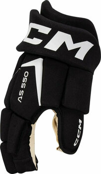 Hockey Gloves CCM Tacks AS 550 JR 10 Black/White Hockey Gloves - 3