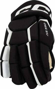 Hokejové rukavice CCM Tacks AS 550 JR 10 Black/White Hokejové rukavice - 5
