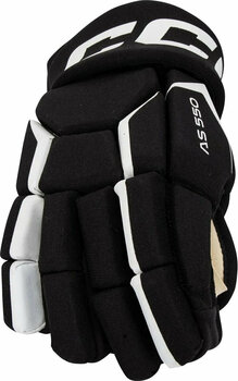 Rękawice hokejowe CCM Tacks AS 550 JR 11 Black/White Rękawice hokejowe - 5