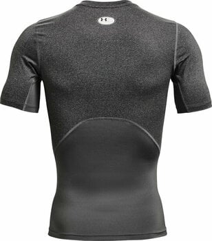 Majica za fitnes Under Armour Men's HeatGear Armour Short Sleeve Carbon Heather/Black XL Majica za fitnes - 2