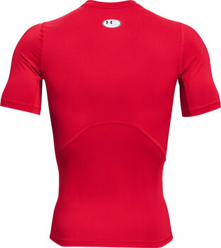 Fitness tričko Under Armour Men's HeatGear Armour Short Sleeve Red/White S Fitness tričko - 2