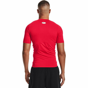 Fitness tričko Under Armour Men's HeatGear Armour Short Sleeve Red/White S Fitness tričko - 5