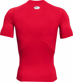 Fitness shirt Under Armour Men's HeatGear Armour Short Sleeve Red/White M Fitness shirt - 2