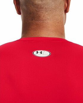 Fitness shirt Under Armour Men's HeatGear Armour Short Sleeve Red/White M Fitness shirt - 3
